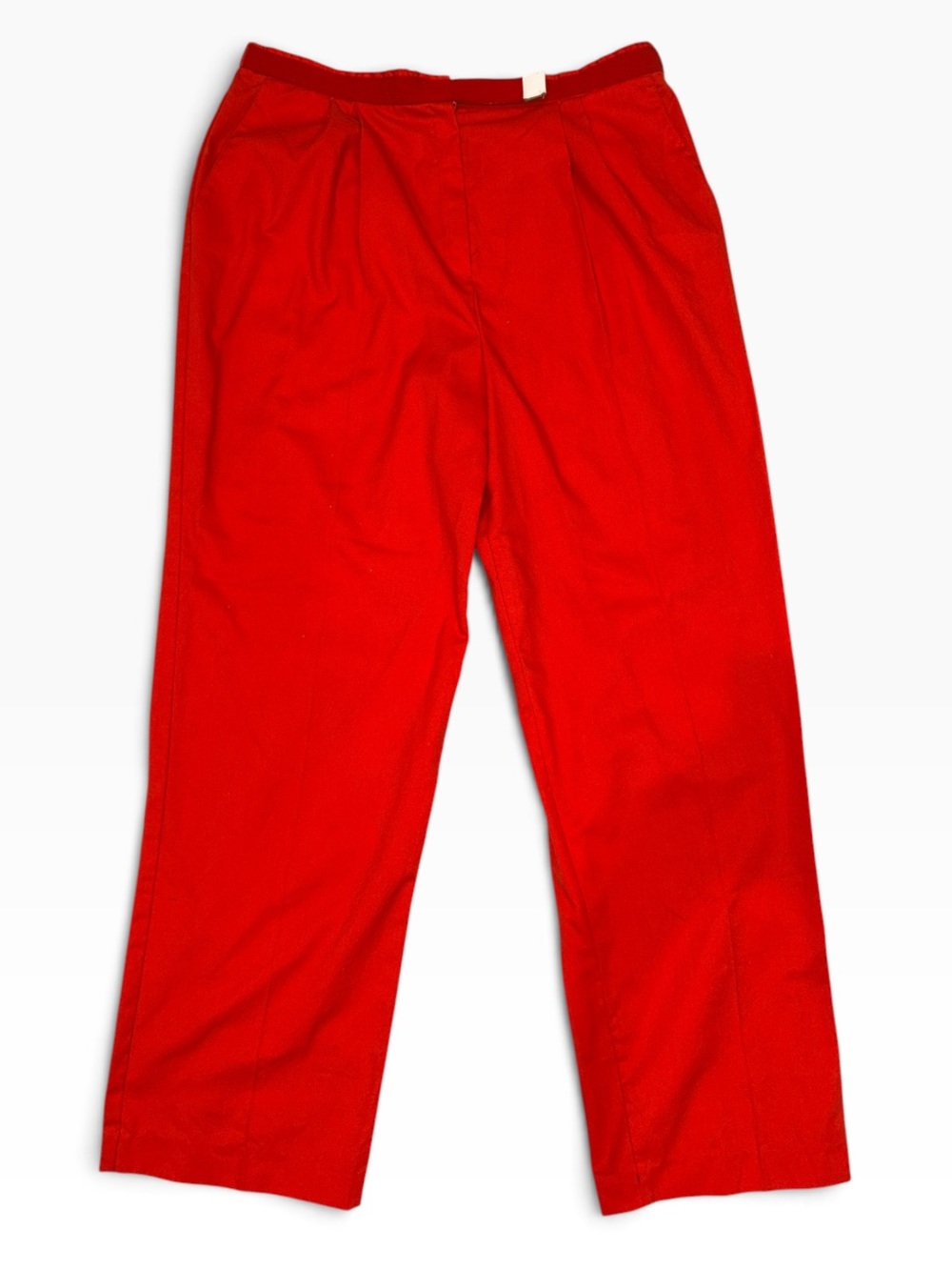 David Smith Red Pants Size 20 Plus Size Made in USA High Rise Pull On